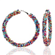 ( Color)occidental style  brief fashion personality all-Purpose circle  earrings woman hoo earrings