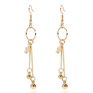 ( Gold) brief Metal earring  occidental style fashion all-Purpose elegant sweet earrings arring woman F