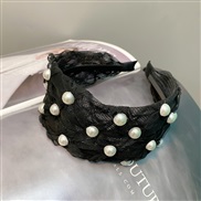 ( black)lace Pearl width eadband Korean style rhombus pattern pure color head buckle sweet temperament woman