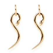 ( Gold)occidental style wind exaggerating  personality fashion geometry ear stud all-Purpose earrings arring F