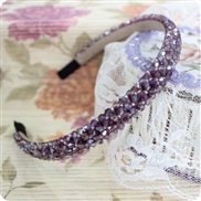(purple)Korea big fashion woman Korean style head brief eadband surround crystal Rhinestone eadband