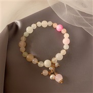 ( white)original natural crystal circle bracelet Korean style woman