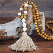 (N )occidental style turquoise pendant natural sweater chain Bohemia color tassel necklace long style woman