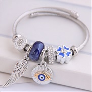 occidental style fashion  Metal all-PurposeD angel wings  eyes  pendant more elements personality bangle