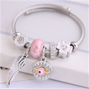 occidental style fashion  Metal all-PurposeD angel wings  eyes  pendant more elements personality bangle