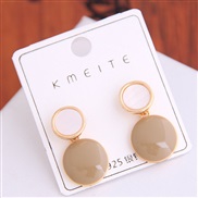fine Korean style fashion sweetOL color all-Purpose concise personality ear stud
