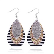 (  Silver)occidental style exaggerating leopard earring geometry more style cortex arring retro wind personality earring