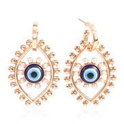 (E)occidental style creative eyes series earrings  fashion diamond color ear stud Earring woman