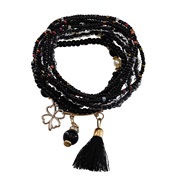 ( black)color wind beads bracelet retro wind multilayer handmade beads bracelet new