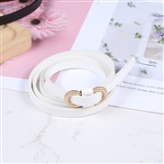 ( white)lady belt fashion Dress all-Purposeu samll belt Korean style belt