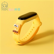 ( yellow ) style cartoon watch woman high samll student lovely Waterproof sport electronic watch-face