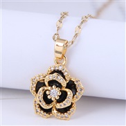 Korean style fashion sweetOL rose personality woman necklace