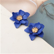 ( blue)occidental style frosting flowers arring  sweet temperament fashion ethnic style all-Purpose ear stud