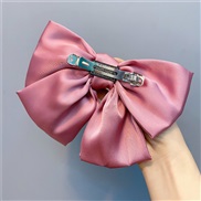 ( PinkSpring clip )exaggerating big Double layer bow hair clip  Korean style  handmade head