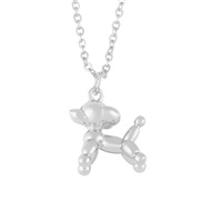( Silver)occidental styleins lovely fashion balloon dog pendant clavicle necklacenky