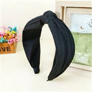 ( black)Korean style pattern woolen eadband  brief color width eadband  fashion knitting