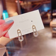 (A gold )silver Korean style flowers Pearl earrings woman same style brief temperament ear stud arring