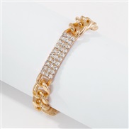 (B)exaggerating Alloy chain multilayer bracelet woman  occidental style fashion gold bangle