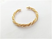 ( Gold)occidental style samll gilded bangle woman imitate gold handmade weave bow opening