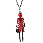 ( red)apan and Korea sweater chain woman long style fully-jewelled necklace crystal sequin girl pendant necklace