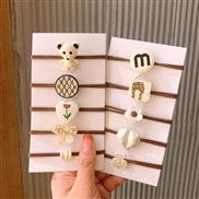 (  white ) color rope leatherins Korea brief lovely day circle children cartoon samll head head rope