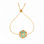 (circular  Color)occidental style tribe colorful ethnic style bracelet woman retro diamond eyes lovers bracelet color ge
