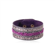 (purple)cortex bangle  occidental style personality Bohemia color beads bracelet woman