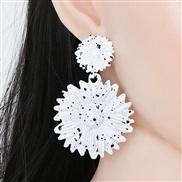 occidental style exaggerating Metal flowers flowers woman earrings personality earring arring