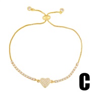 (C)occidental style lady brief personality diamond braceletins cross love braceletbre