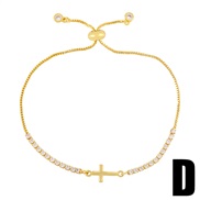 (D)occidental style lady brief personality diamond braceletins cross love braceletbre