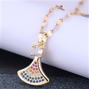 fine Korean style fashion sweetOL flash diamond temperament woman necklace