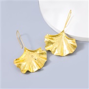 ( Gold)earrings occidental style fashion exaggerating Alloy silver leaf earrings woman trend retro Earring