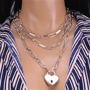( necklace)Alloy necklace womanins wind  fashion samll clavicle chain temperament multilayer necklace