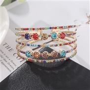 ( Color) bride occidental style elasticity Rhinestone bracelet row  crystal fully-jewelled diamond bangle