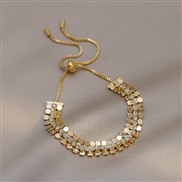 ( Bracelet Gold)sequin fashion braceletins samll girl student bangle summer fashion woman