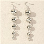 (EZbaik)  retro temperament geometry beads earrings long style surface big samll Beads Earring
