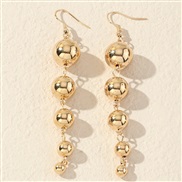 (EZjinse)  retro temperament geometry beads earrings long style surface big samll Beads arring