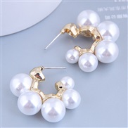Korean style fashion sweetOL concise Pearl personality ear stud