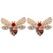 ( Color)occidental style creative personality insect samll diamond ear stud personality exaggerating woman