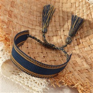 (BZzangqinglan)occidental style fashion retro belt Bohemia ribbon handmade weave tassel tassel bracelet