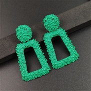 ( green) occidental style fashion geometry Metal creative big earring personality creative earrings