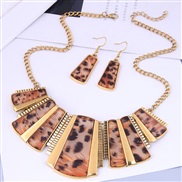occidental style fashion  Metal concise apparel accessories leopard concise geometry Modeling temperament short style