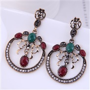 occidental style fashion  Metal mosaic accessories concise exaggerating ear stud
