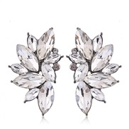 occidental style fashion  Metal shine branches and leaves personality temperament ear stud