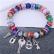 occidental style fashion concise Metal keylock accessories color temperament bracelet
