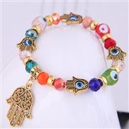 occidental style fashion gold accessories eyes eyes crystal  all-Purpose Metal personality bracelet