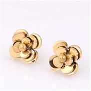 Korean style fashion sweetOL concise rose personality woman  ear stud