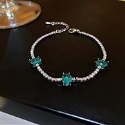 ( Bracelet Lake Blue )Korea crystal diamond braceletf blue fashion atmospheric spring wind woman