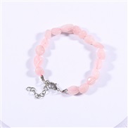 ( Pink Bracelet)gravel bracelet  crystal handmade fashion bangle color gravel