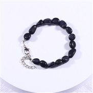 ( black Bracelet)gravel bracelet  crystal handmade fashion bangle color gravel